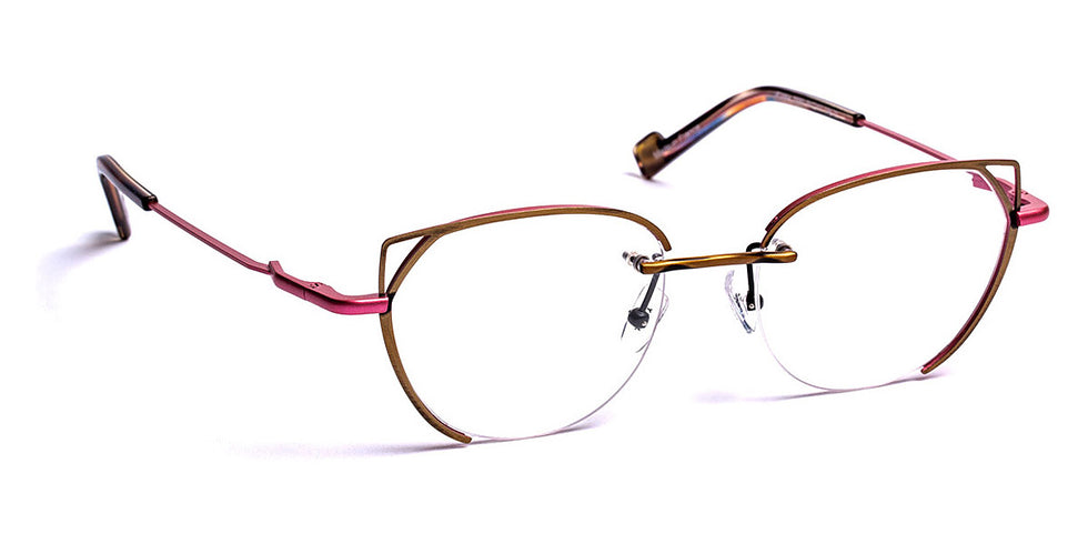 J.F. Rey® JF2864 JFR JF2864 5580 51 - 5580 Patined Gold/Light Pink Eyeglasses