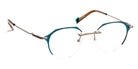 J.F. Rey® JF2865 JFR JF2865 2205 48 - 2205 Blue Peacock/Ruthenium Eyeglasses