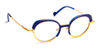 J.F. Rey® JF2866 JFR JF2866 2550 49 - 2550 Dark Blue/Satin Gold Eyeglasses