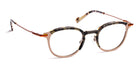 J.F. Rey® JF2870 JFR JF2870 0560 47 - 0560 Striped Black/Satin Gunmetal/Satin Orange Eyeglasses