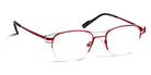 J.F. Rey® JF2871 JFR JF2871 1330 50 - 1330 Shiny Silver/Red Eyeglasses