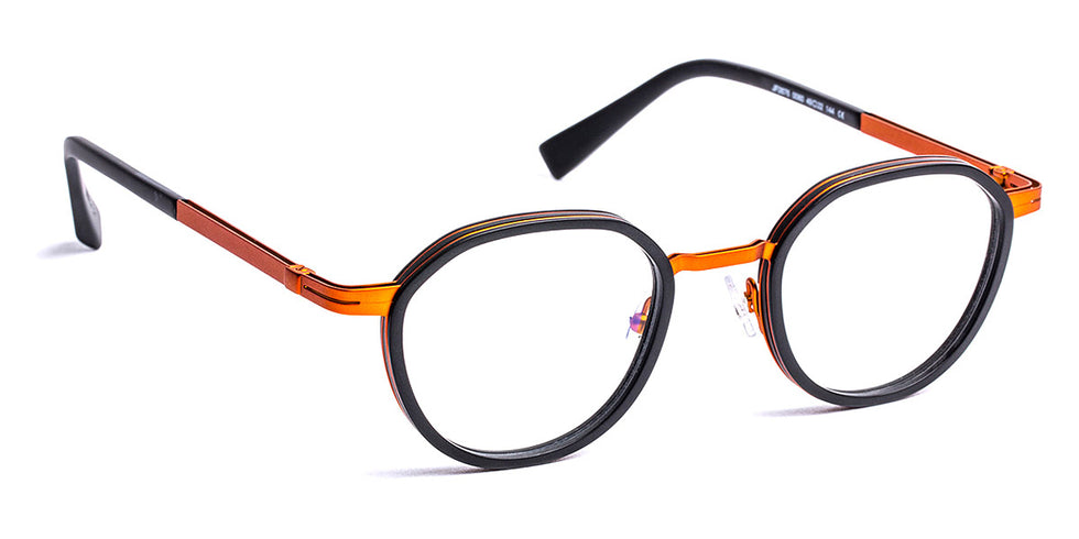 J.F. Rey® JF2876 JFR JF2876 0060 49 - 0060 Matte Black/Orange Eyeglasses