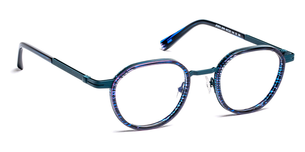 J.F. Rey® JF2876 JFR JF2876 2046 49 - 2046 Stripes Blue/Turquoise Eyeglasses