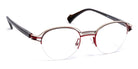 J.F. Rey® JF2879 JFR JF2879 3090 48 - 3090 Red/Silver/Hazelnut Eyeglasses