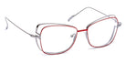 J.F. Rey® JF2886 JFR JF2886 3605 53 - 3605 Burgundy/Shiny Ruthenium Eyeglasses