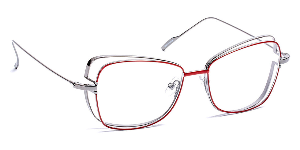 J.F. Rey® JF2886 JFR JF2886 3605 53 - 3605 Burgundy/Shiny Ruthenium Eyeglasses