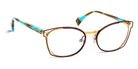 J.F. Rey® JF2887 JFR JF2887 9050 52 - 9050 Satined Brown/Satined Gold Eyeglasses