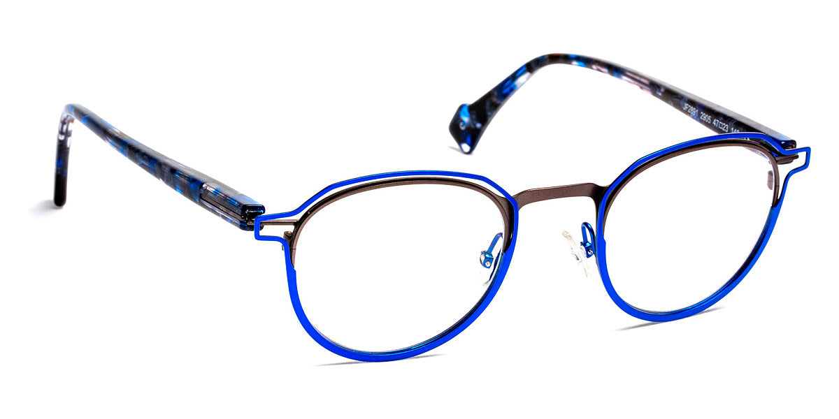 J.F. Rey® JF2891 JFR JF2891 2905 47 - 2905 Blue/Satin Gunmetal Eyeglasses