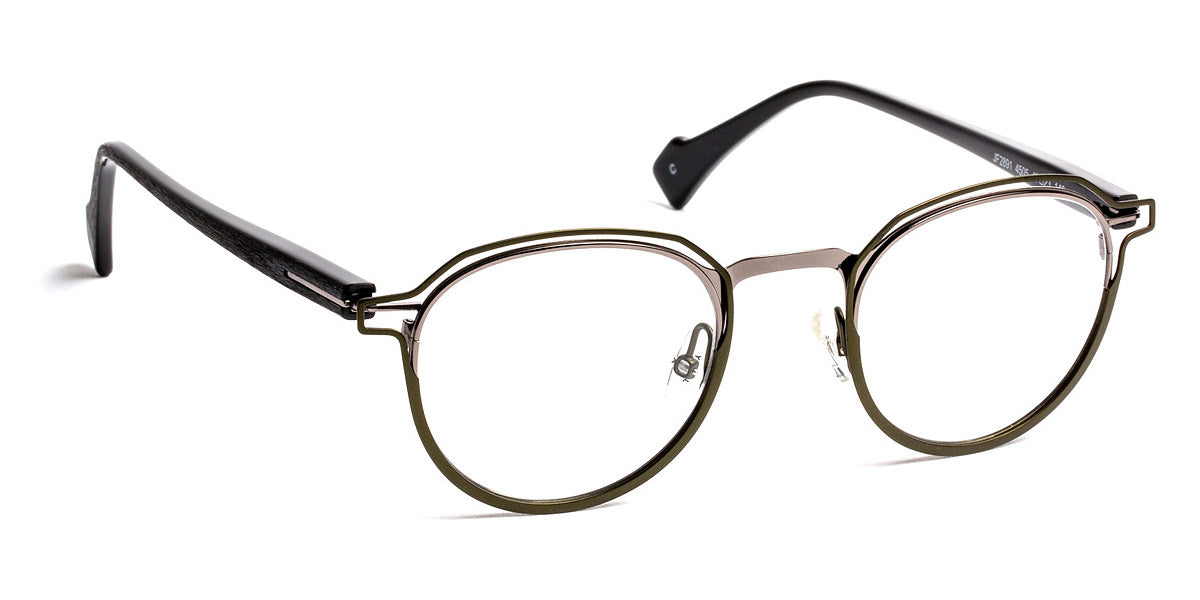J.F. Rey® JF2891 JFR JF2891 4505 47 - 4505 Khaki/Shiny Gunmetal Eyeglasses