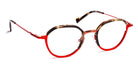 J.F. Rey® JF2892 JFR JF2892 0530 53 - 0530 Caviar/Satin Red Eyeglasses