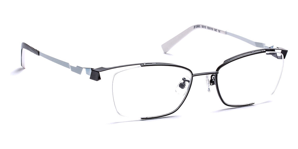 J.F. Rey® JF2893 JFR JF2893 0010 53 - 0010 Black/White Eyeglasses