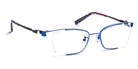 J.F. Rey® JF2893 JFR JF2893 2505 53 - 2505 Blue/Gunmetal Eyeglasses