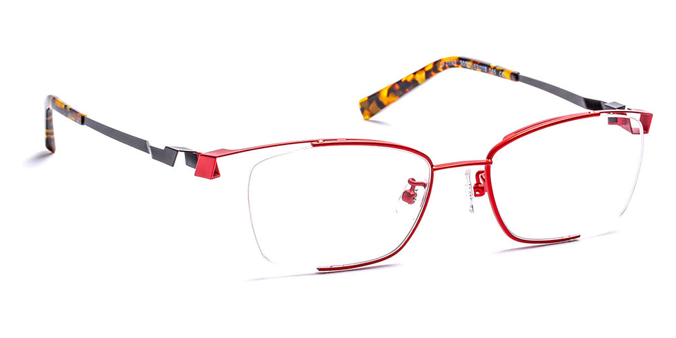 J.F. Rey® JF2893 JFR JF2893 3000 53 - 3000 Red/Black Eyeglasses