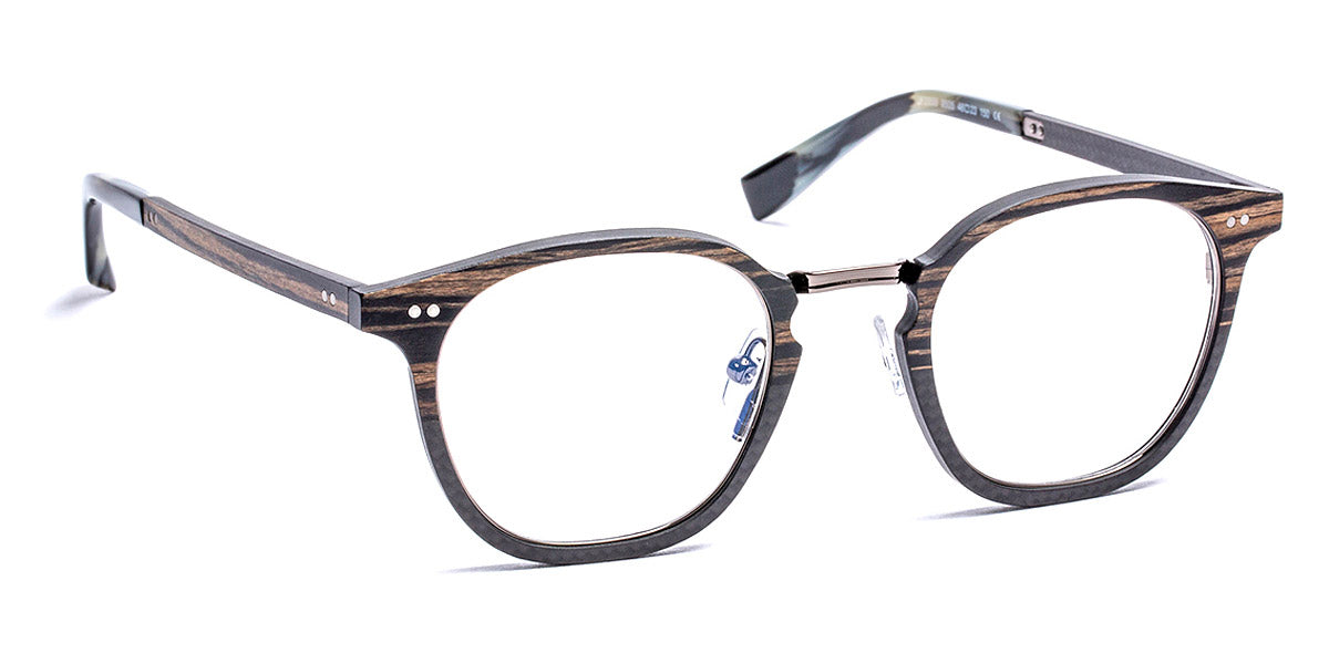 J.F. Rey® JF2899 JFR JF2899 9505 48 - 9505 Wood/Carbon/Shiny Gunmetal Eyeglasses