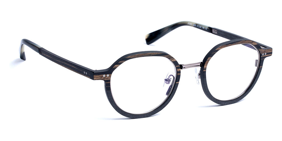 J.F. Rey® JF2901 JFR JF2901 9505 47 - 9505 Wood/Carbon/Shiny Gunmetal Eyeglasses