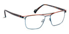 J.F. Rey® JF2905 JFR JF2905 2265 57 - 2265 Steel Blue/Orange/Mastic Eyeglasses