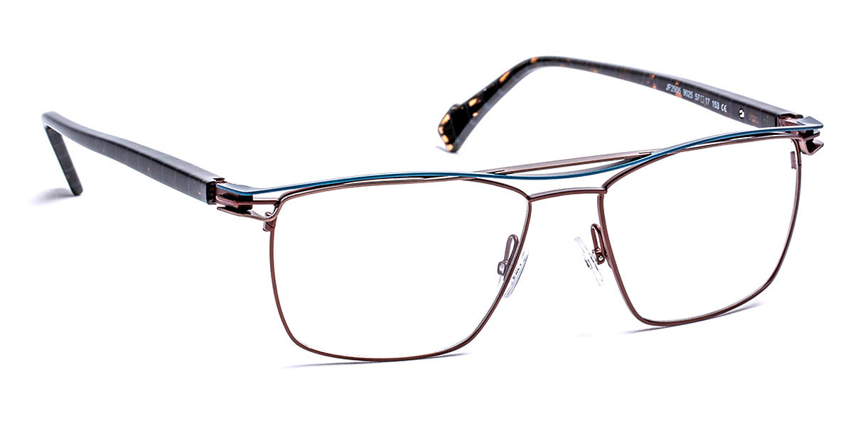 J.F. Rey® JF2905 JFR JF2905 9025 57 - 9025 Brown/Blue/Ruthenium Eyeglasses