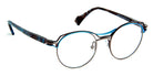 J.F. Rey® JF2906 JFR JF2906 0200 48 - 0200 Ruthenium/Black/Sky Blue Eyeglasses