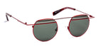 J.F. Rey® JF2910 JFR JF2910 3000SOL 47 - 3000SOL Red/Black/Silver Sunglasses