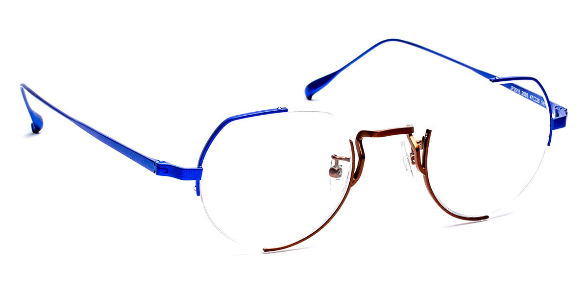 J.F. Rey® JF2918 JFR JF2918 2595 47 - 2595 Electric Blue/Brown Eyeglasses