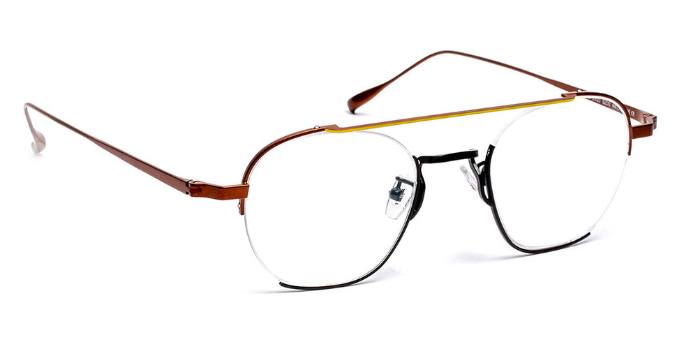 J.F. Rey® JF2920 JFR JF2920 9200 48 - 9200 Brown/Black/Yellow Eyeglasses