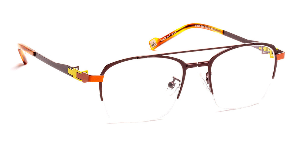 J.F. Rey® JF2928 JFR JF2928 3591 50 - 3591 Burgundy/Chamois/Lemon Eyeglasses