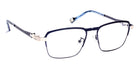 J.F. Rey® JF2929 JFR JF2929 2010 54 - 2010 Navy Blue/Silver Eyeglasses