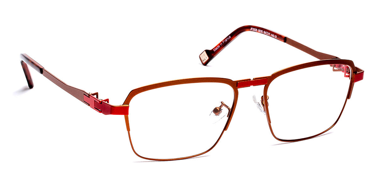 J.F. Rey® JF2929 JFR JF2929 9030 54 - 9030 Brown/Red/Silver Eyeglasses