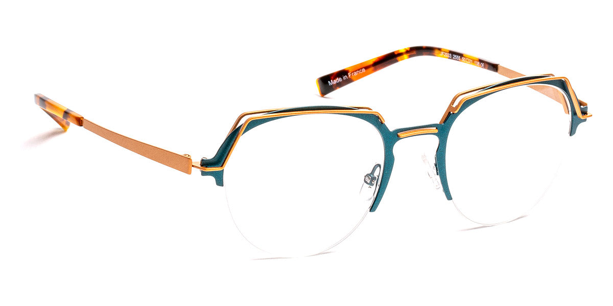 J.F. Rey® JF2933 JFR JF2933 2555 50 - 2555 Blue Duck/Pink Gold Eyeglasses