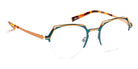 J.F. Rey® JF2933 JFR JF2933 2555 50 - 2555 Blue Duck/Pink Gold Eyeglasses