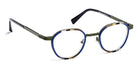 J.F. Rey® JF2935 JFR JF2935 2545 45 - 2545 Stripes Blue Black/Khaki Eyeglasses