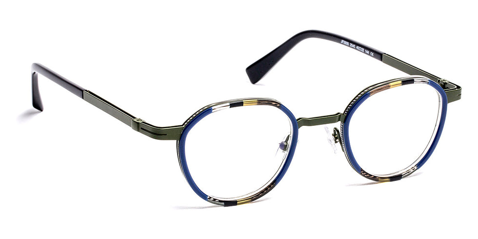 J.F. Rey® JF2935 JFR JF2935 2545 45 - 2545 Stripes Blue Black/Khaki Eyeglasses