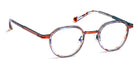 J.F. Rey® JF2935 JFR JF2935 6505 45 - 6505 Stripes Black/Demi/Brown/Turquoise Eyeglasses