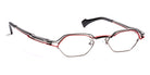 J.F. Rey® JF2937 JFR JF2937 0200 48 - 0200 Shiny Ruthenium/Satin Black/Red Eyeglasses