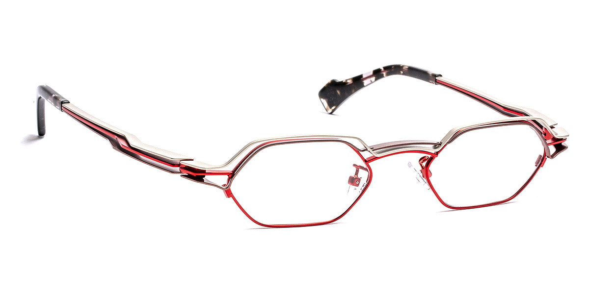J.F. Rey® JF2937 JFR JF2937 3090 48 - 3090 Red/Silver/Nuts Eyeglasses
