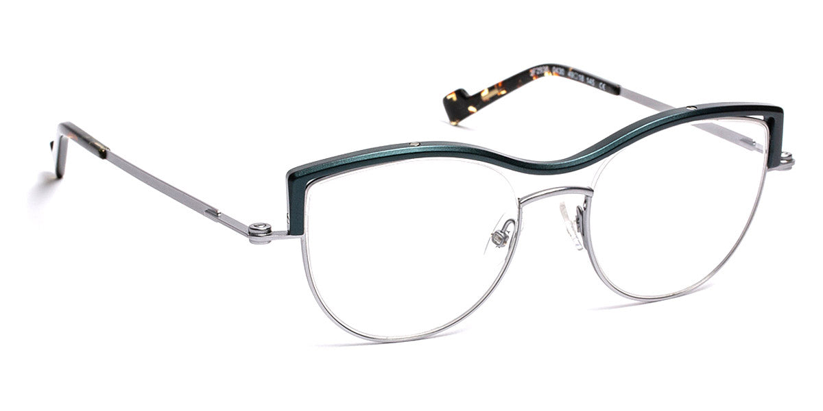 J.F. Rey® JF2938 JFR JF2938 0045 49 - 0045 Black/Alu Top Dark Green Eyeglasses