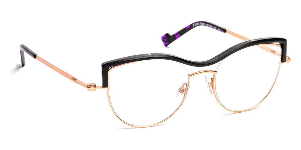 J.F. Rey® JF2938 JFR JF2938 5500 49 - 5500 Gold/Alu Top Black Eyeglasses