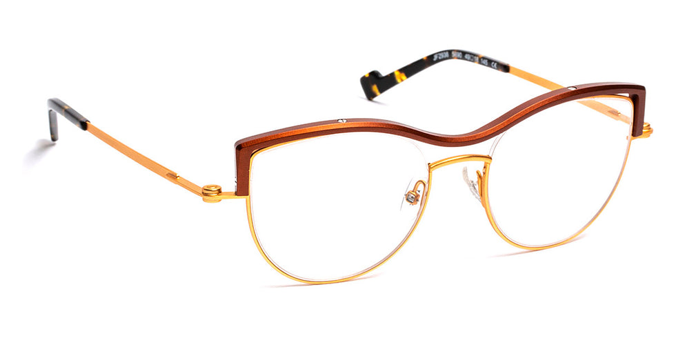 J.F. Rey® JF2938 JFR JF2938 5690 49 - 5690 Brushed Gold/Brown Eyeglasses