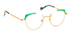 J.F. Rey® JF2940 JFR JF2940 5045 48 - 5045 Brushed Gold/Green Eyeglasses