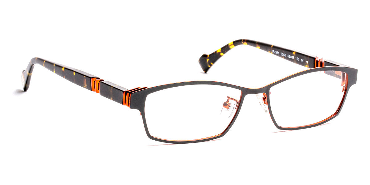 J.F. Rey® JF2951 JFR JF2951 0560 56 - 0560 Matte Black/Orange Eyeglasses