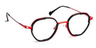 J.F. Rey® JF2954 JFR JF2954 0030 47 - 0030 Black/Red Eyeglasses