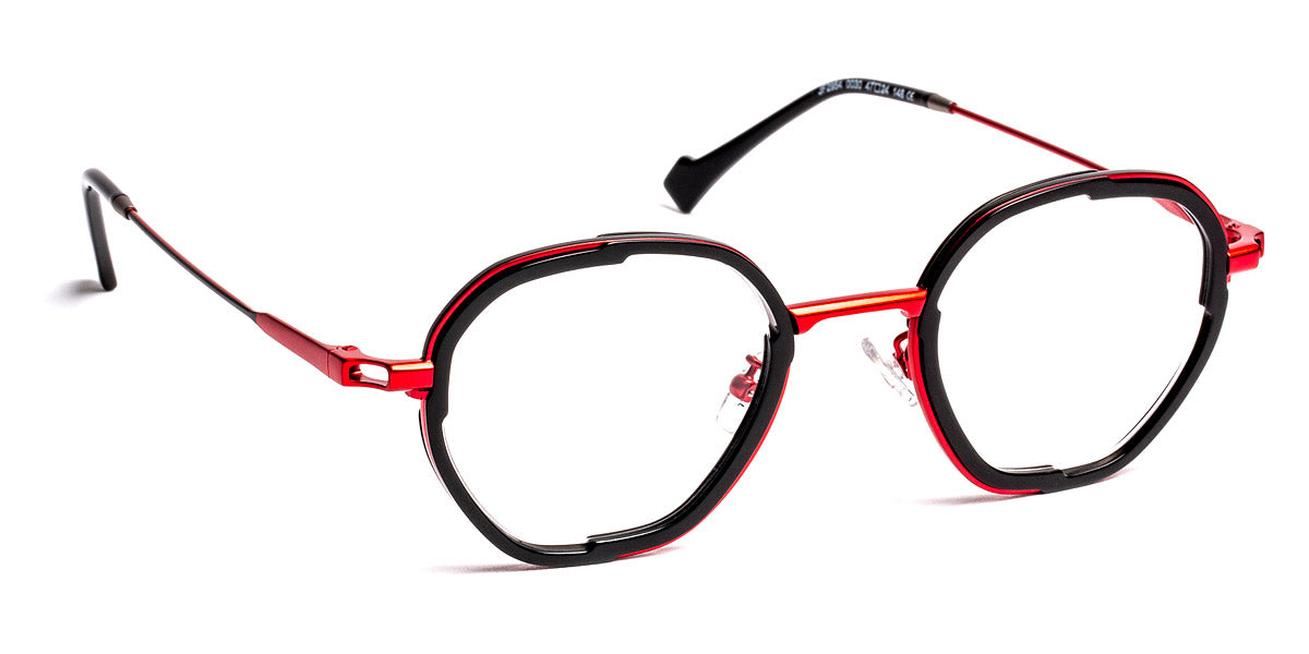 J.F. Rey® JF2954 JFR JF2954 0030 47 - 0030 Black/Red Eyeglasses