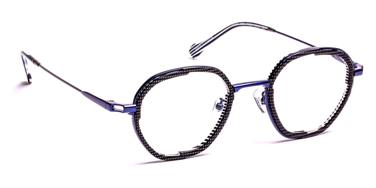 J.F. Rey® JF2954 JFR JF2954 0522 47 - 0522 Black Pixel/Blue Eyeglasses
