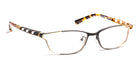 J.F. Rey® JF2956 JFR JF2956 0050 54 - 0050 Matte Black/Satin Gold Eyeglasses