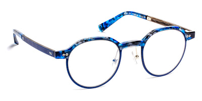 J.F. Rey® JF2961 JFR JF2961 2217 47 - 2217 Demi Blue/Fiber Glasses Blue/Wood Gray Eyeglasses
