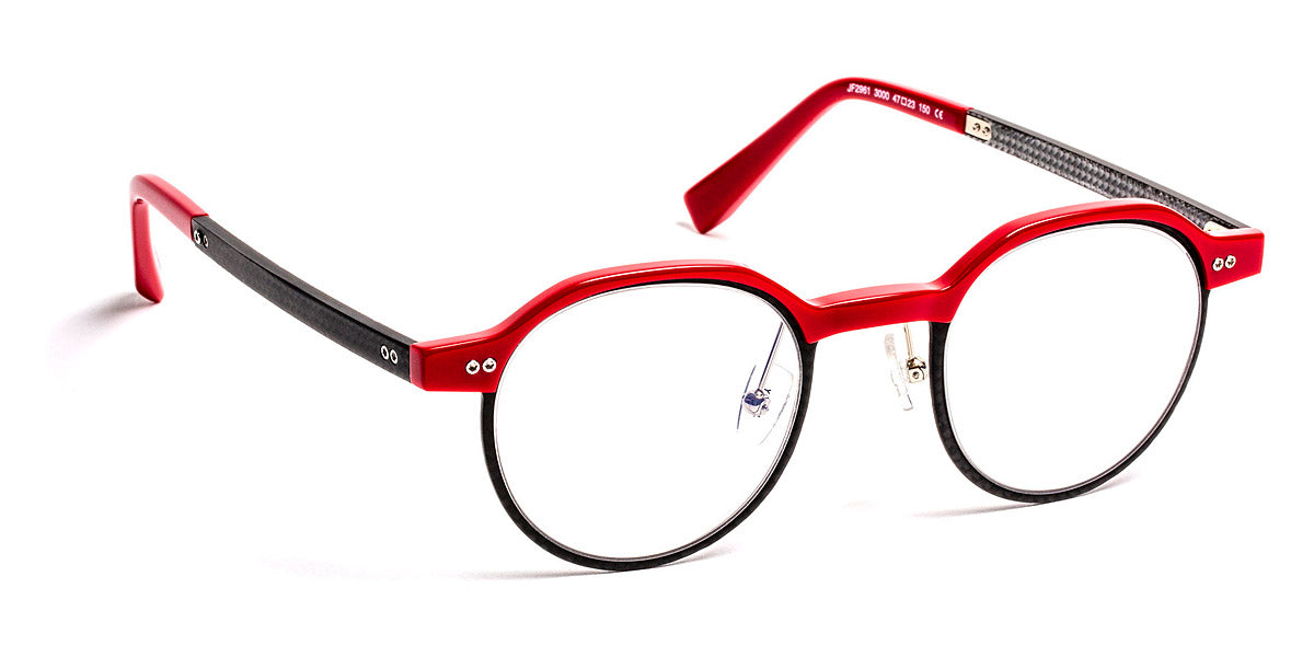 J.F. Rey® JF2961 JFR JF2961 3000 47 - 3000 Red/Carbon Eyeglasses