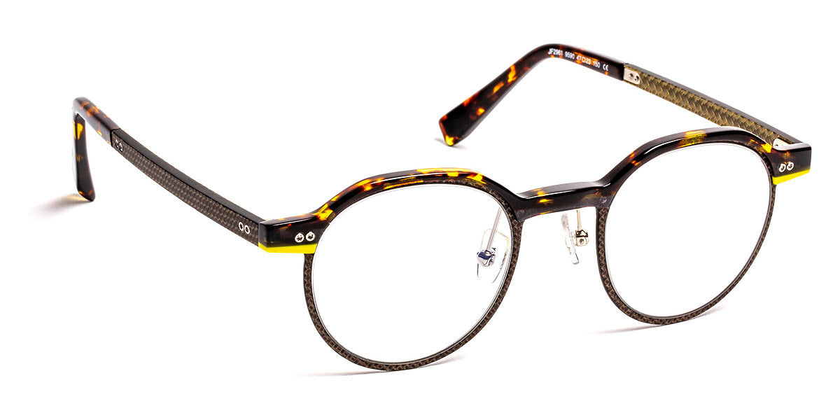 J.F. Rey® JF2961 JFR JF2961 9590 47 - 9590 Demi/Fiber Glass Brown/Gold Eyeglasses