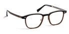 J.F. Rey® JF2962 JFR JF2962 0090 51 - 0090 Black/Fiber Glass Brown/Silver Eyeglasses