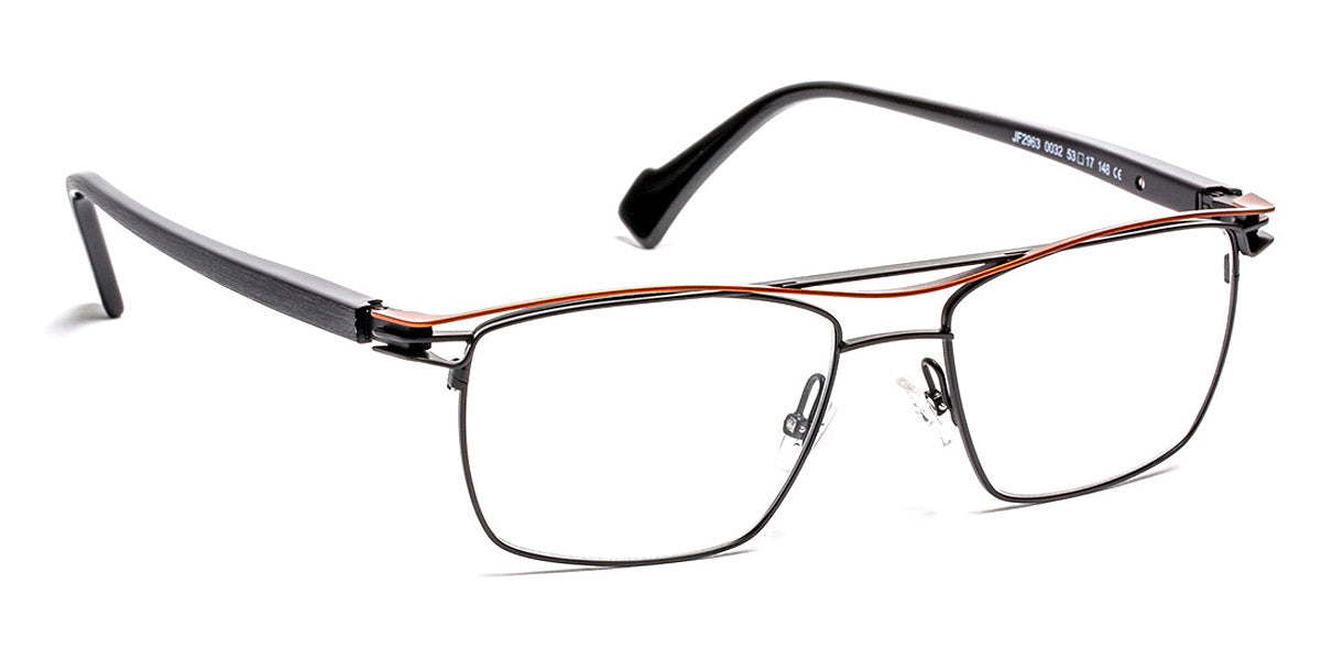 J.F. Rey® JF2963 JFR JF2963 0032 53 - 0032 Black/Brick Eyeglasses