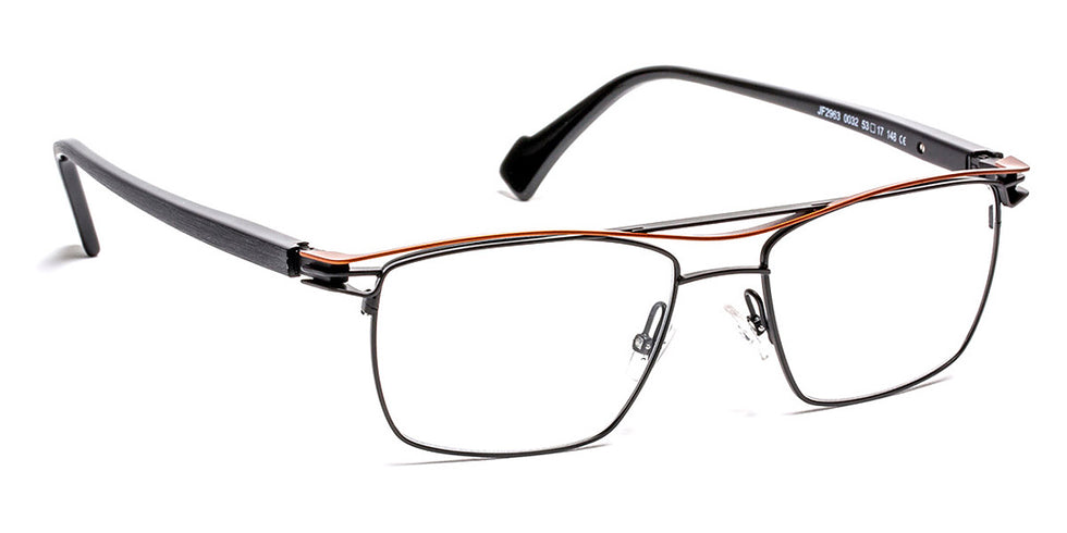 J.F. Rey® JF2963 JFR JF2963 0032 53 - 0032 Black/Brick Eyeglasses